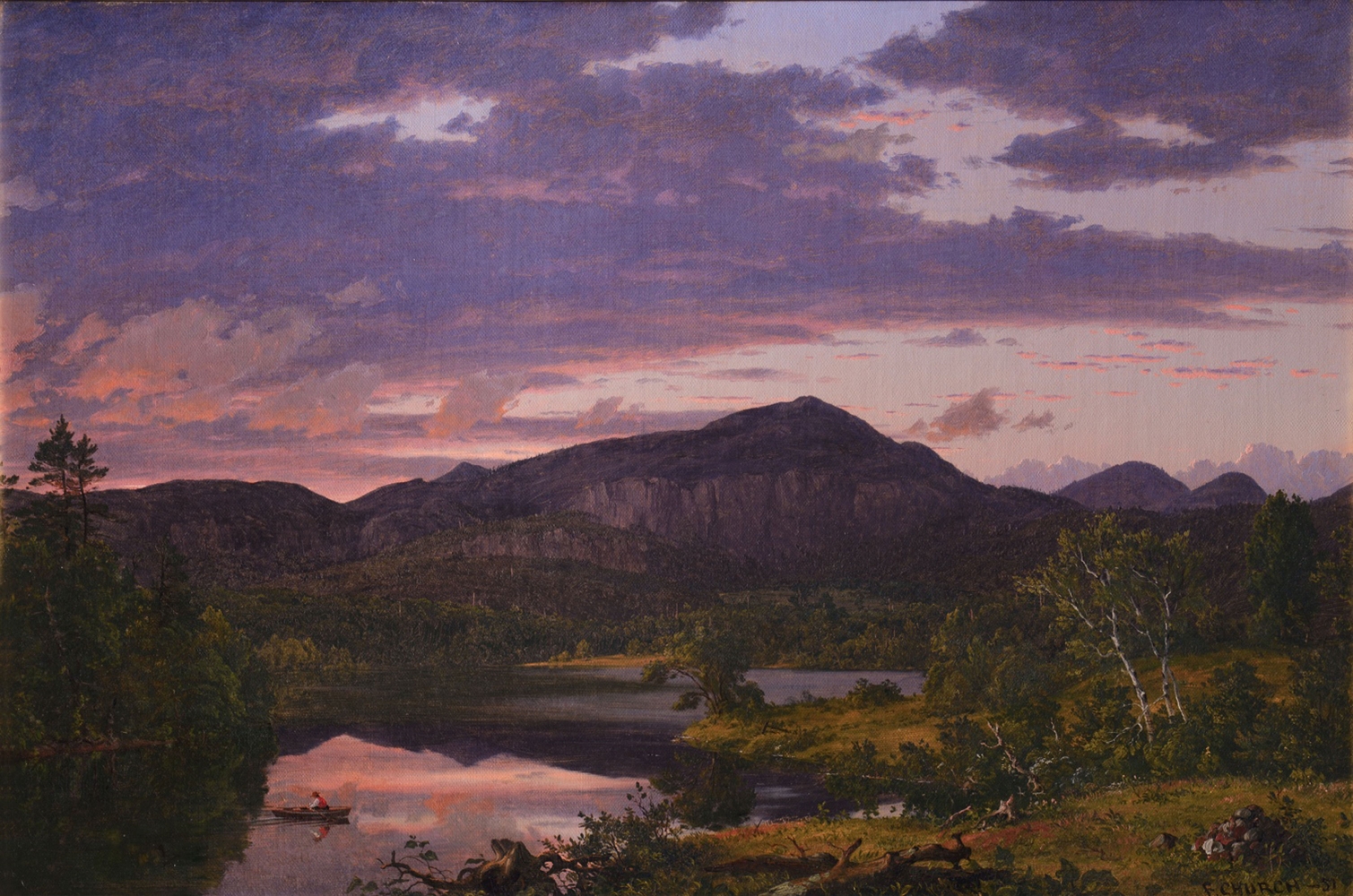 Frederic Edwin Church, Lake Scene in Mount Desert