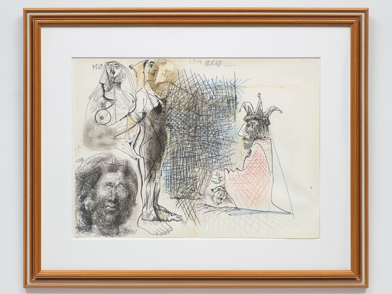 Pablo Picasso, Nus, T&ecirc;te d&#039;Homme et Personnage Assis