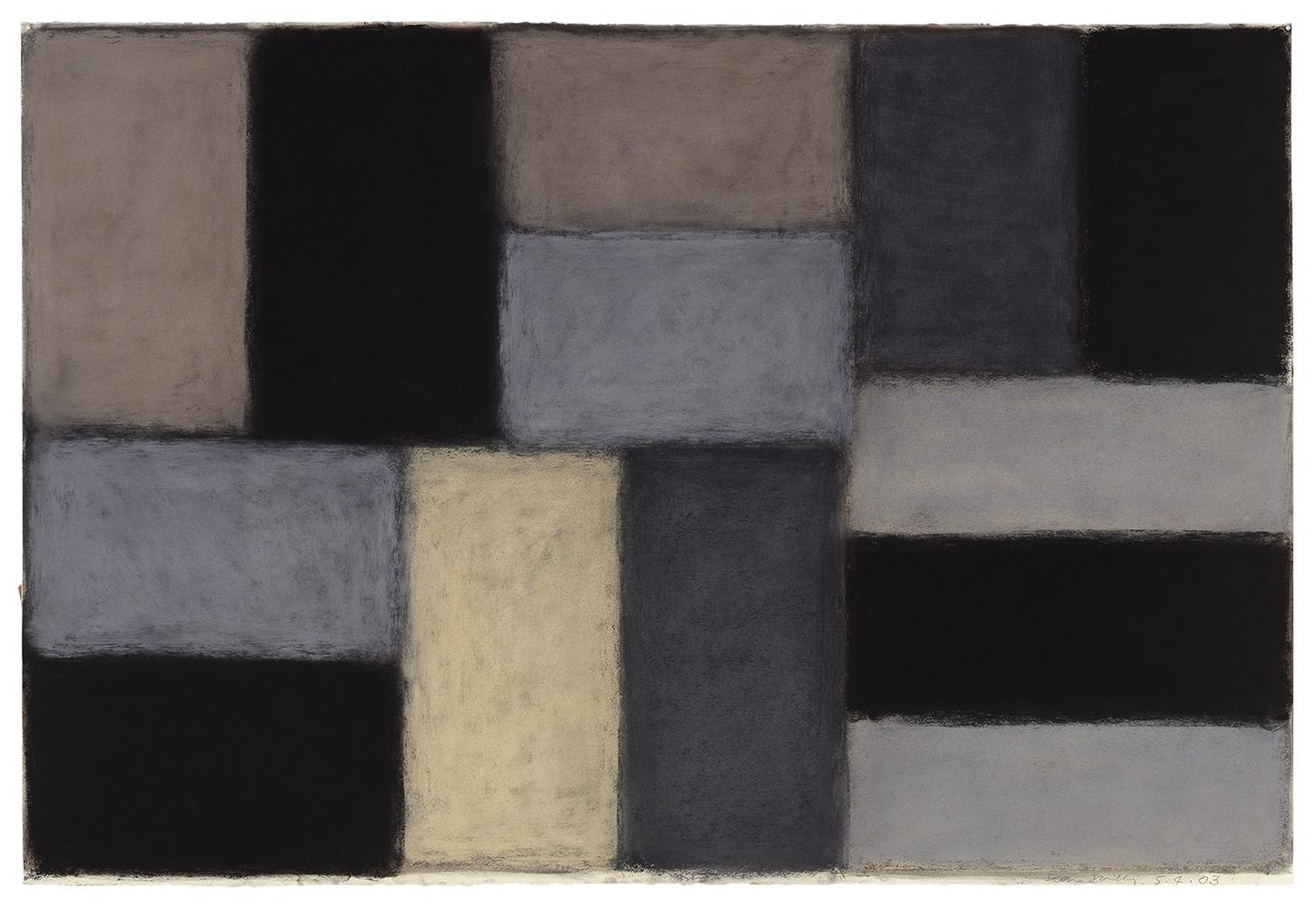 Sean Scully
5.4.03
2003
pastel on paper
40 x 60 inches (101.6 x 152.4 cm)