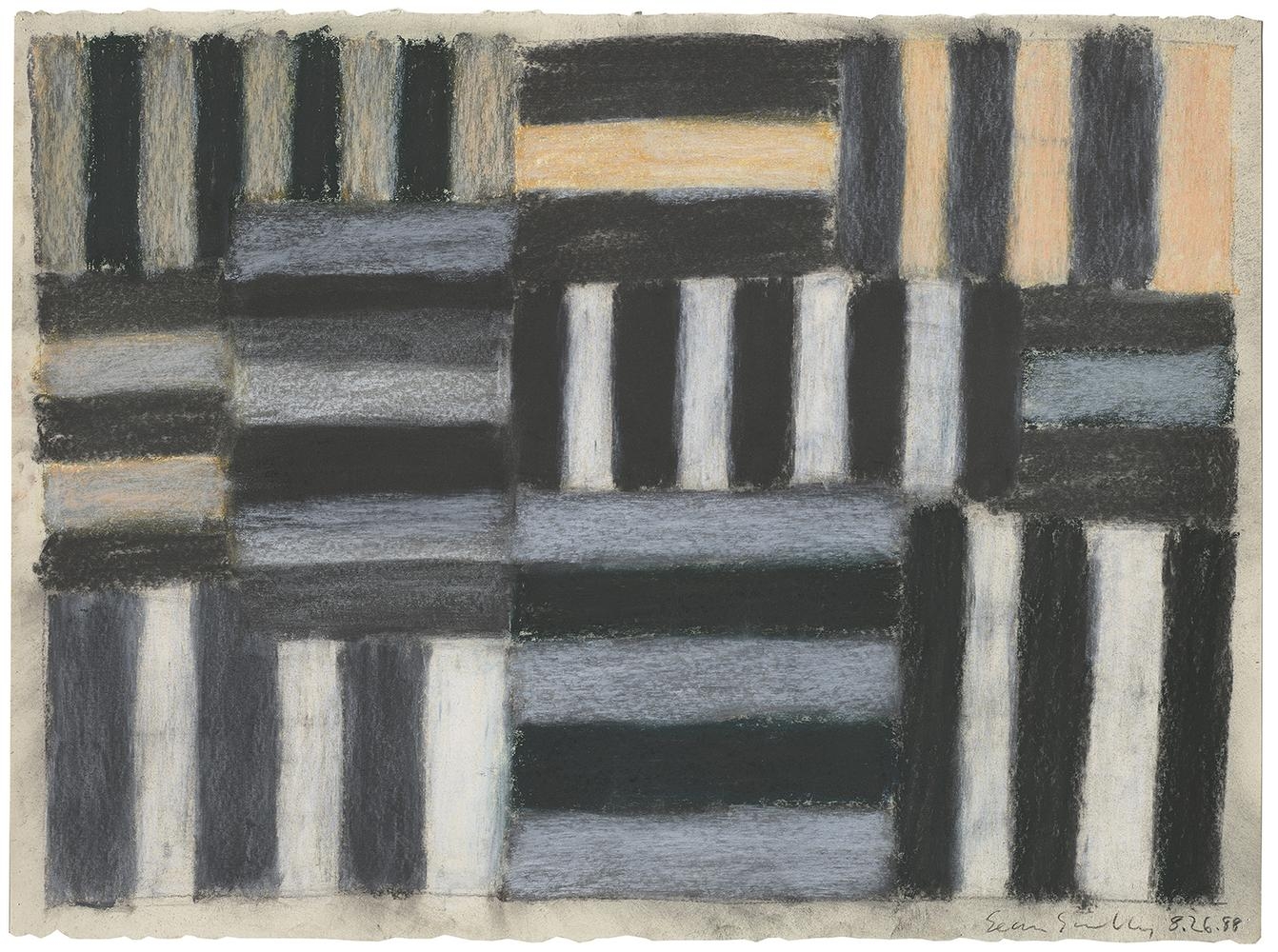 Sean Scully
8.26.88
1988
pastel on paper
22 1/4 x 30 inches (56.5 x 76.2 cm)