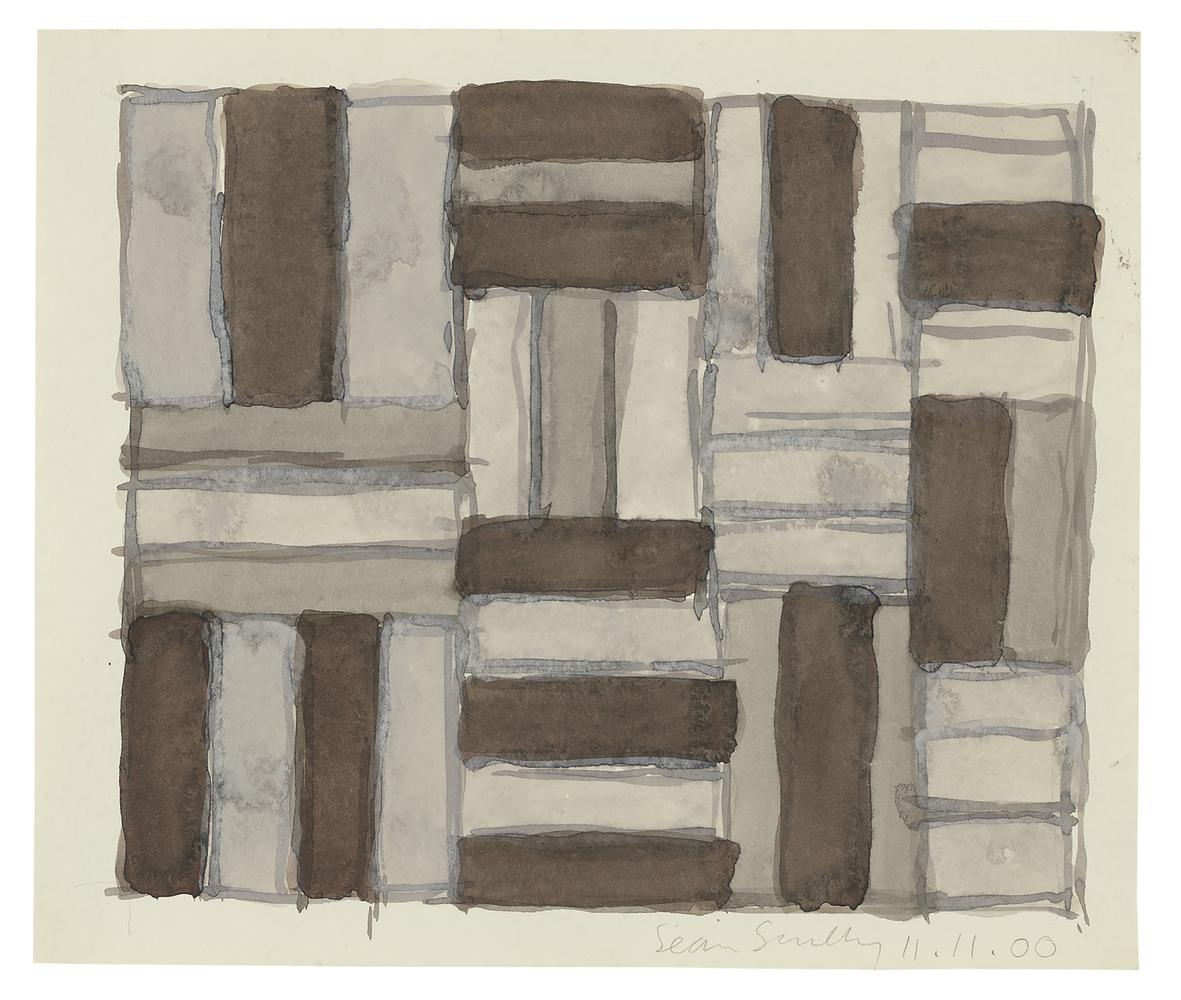 Sean Scully
11.11.00
2000
watercolor on paper
15 x 17 3/4 inches (38.1 x 45.1 cm)