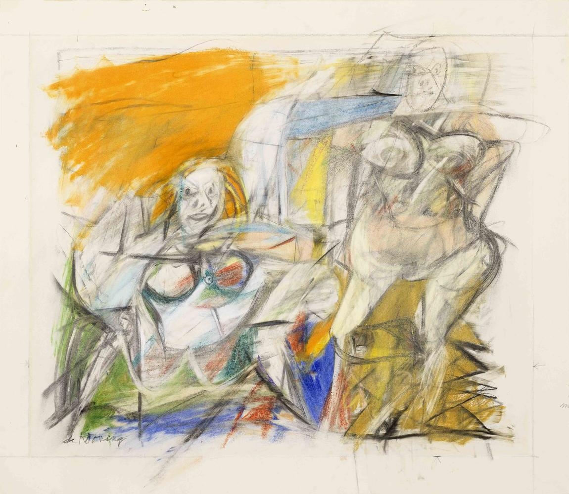 Willem de Kooning, Woman Seated and Standing&nbsp;