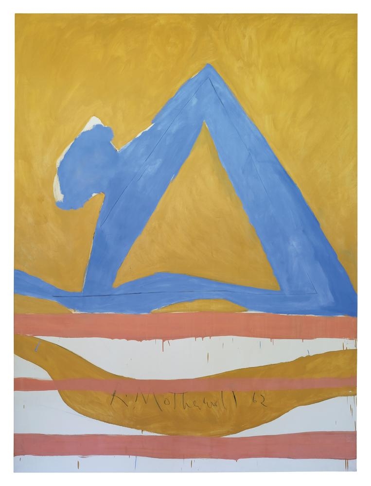 Robert Motherwell
Summertime in Italy, No. 28
1962
oil and charcoal on canvas
96 1/2 x 72 inches (245.1 x 182.9 cm)&amp;nbsp;