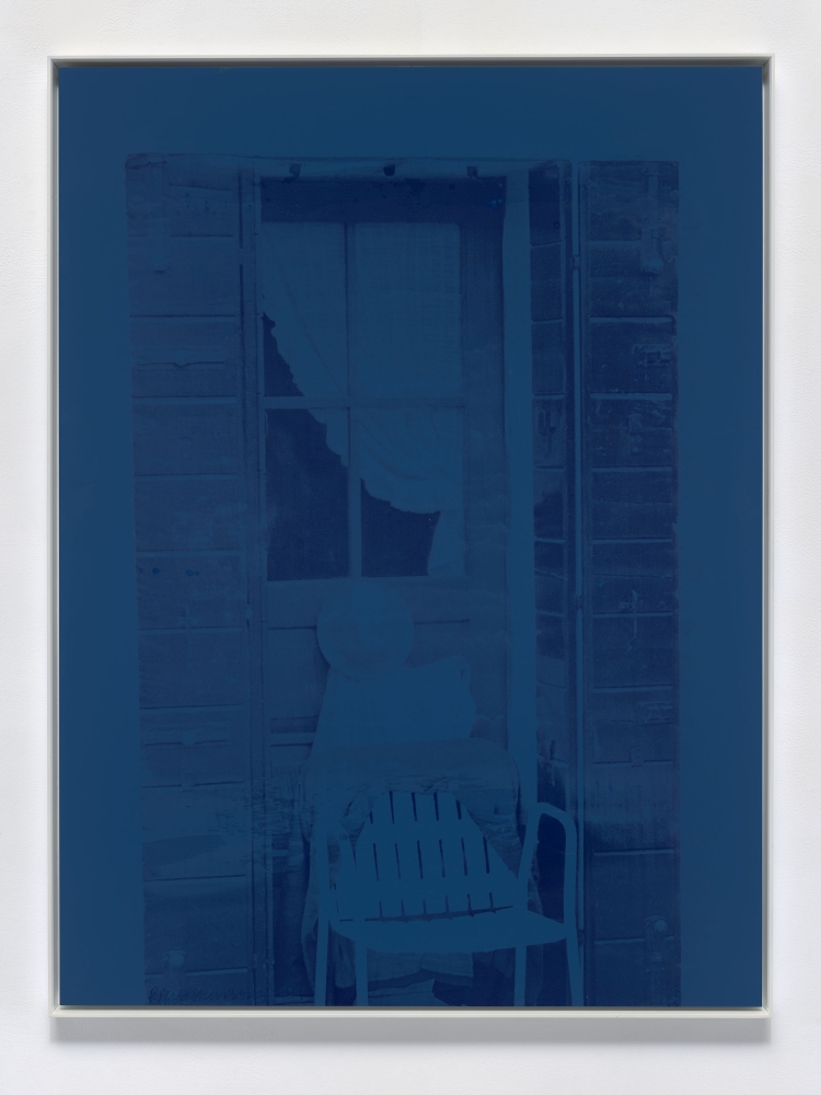 Indigo Porch (Spartan)

1991

silkscreen ink on enameled aluminum

48&amp;nbsp;⅞ x 36&amp;nbsp;&amp;frac34; inches (124.3 x 93.3 cm)

&amp;copy; 2022 The Robert Rauschenberg Foundation, Licensed by VAGA at Artists Rights Society (ARS), New York. Photo: Ron Amstutz, courtesy of The Robert Rauschenberg Foundation and Mnuchin Gallery, New York.