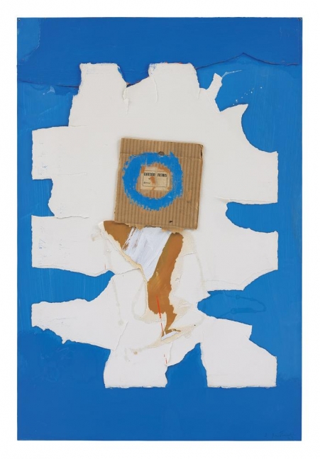 Robert Motherwell
Cafetiere Filtres
1963
oil and pasted papers on paperboard
39 3/4 x 26 3/4 inches (101 x 67.9 cm)&amp;nbsp;