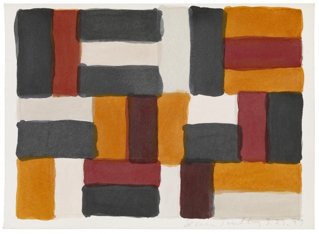 Sean Scully
3.23.99
1999
watercolor on paper
10 x 13 1/2 inches (25.4 x 34.3 cm)