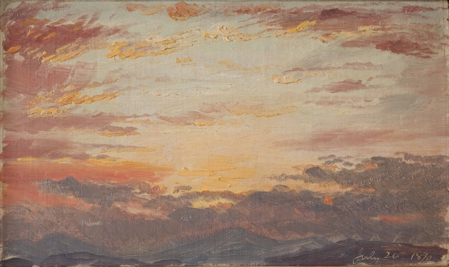 Frederic Edwin Church&nbsp;, Sunset on July 26, 1870
