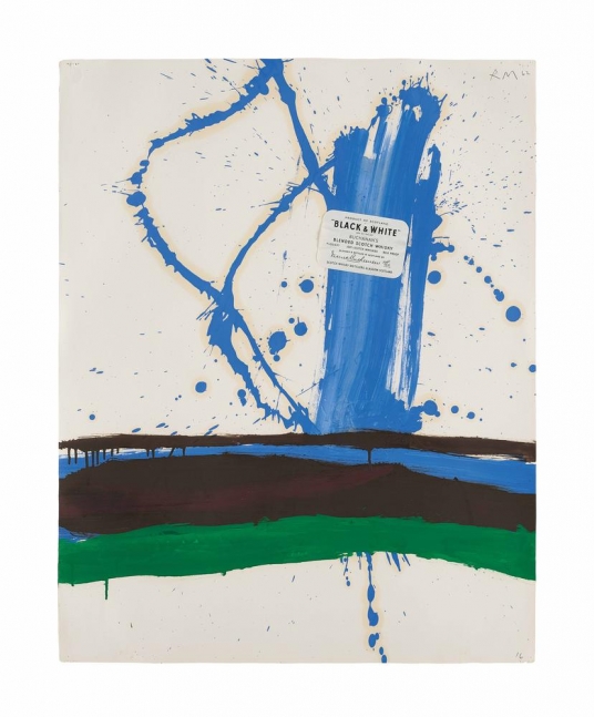 Robert Motherwell
Beside the Sea, with Black and White
1962
oil and pasted paper on Strathmore paper
29 x 23 inches (73.7 x 58.4 cm)&amp;nbsp;